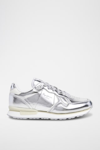 Baskets vernies - Argenté