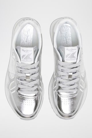 Baskets vernies - Argenté