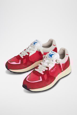 Baskets en cuir - Rouge