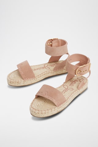 Sandales en nubuck - Rose