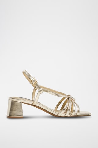 Sandales à talons - Doré
