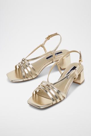 Sandales à talons - Doré