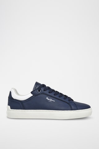 Baskets en cuir - Bleu