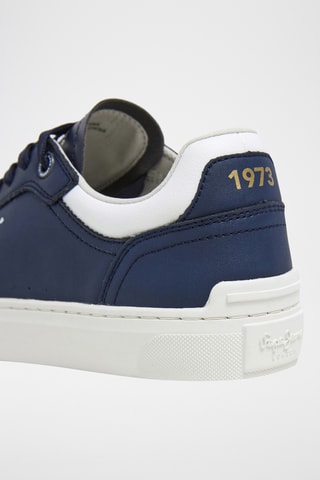 Baskets en cuir - Bleu