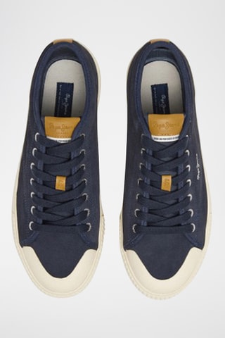 Baskets en cuir - Bleu