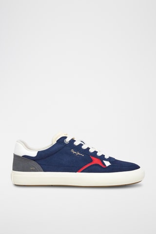 Baskets en cuir - Bleu