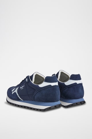 Baskets en nubuck - Bleu