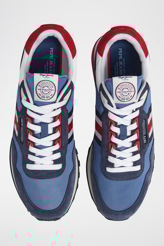 Baskets en cuir - Bleu