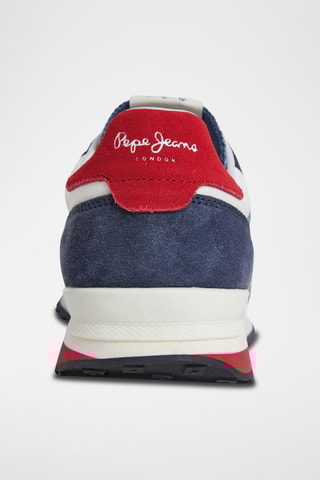 Baskets en cuir - Bleu