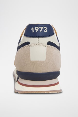 Baskets en cuir - Bleu marine