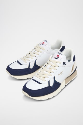 Baskets - Blanc et bleu marine