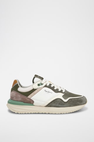 Baskets en nubuck - Vert