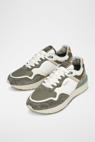 Baskets en nubuck - Vert