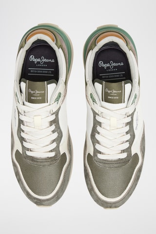 Baskets en nubuck - Vert