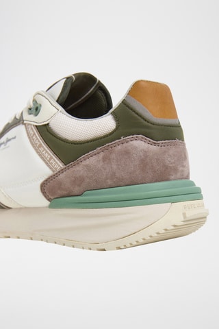 Baskets en nubuck - Vert