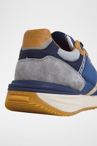 Baskets en nubuck - Bleu