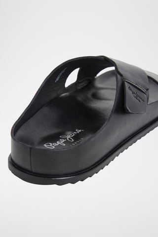 Sandales en cuir - Noir
