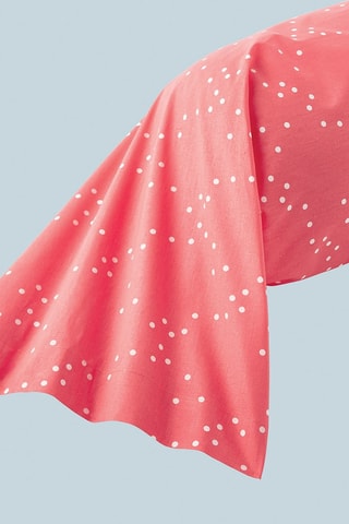 Taie de traversin rouge Poète - Corail