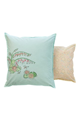 Taie d'oreiller Rêves de nymphéas - Vert d'eau