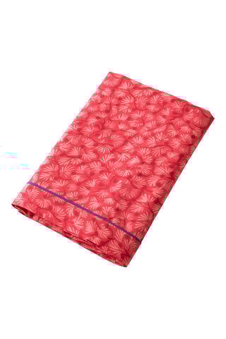 Drap plat Fleurs Divines - Rouge