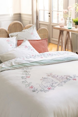 Housse de couette Chats Amoureux - Gris