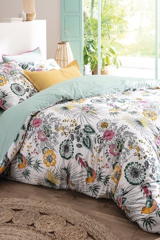 Housse de couette réversible Oiseaux des Iles - Multicolore