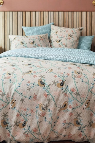 Housse de couette réversible Oiseaux - Bleu