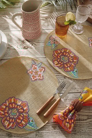 2 sets de table Rêve d'ailleurs - 38 x 38 cm