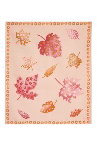 6 torchons Feuilles qui dansent - Orange