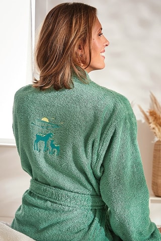 Peignoir Douceur du matin - Vert amande