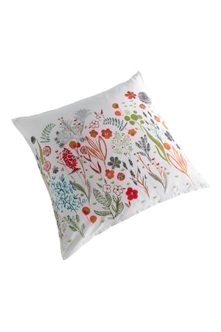 2 coussins Fleurs des champs - Blanc - 40 x 40 cm