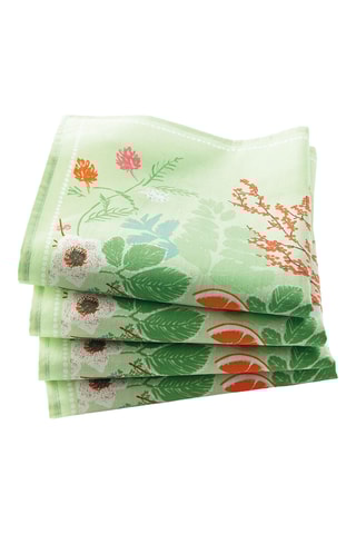 2 serviettes de table Jardins Sartene - Vert