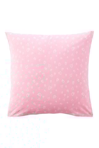 Taie d'oreiller en coton Acrobatie en folie - 52 fils/cm² - Rose - 63 x 63 cm