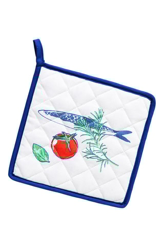 Gant de cuisine et manique La Sardine - Bleu