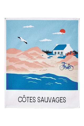 2 torchons Côtes de Bretagne - Multicolore