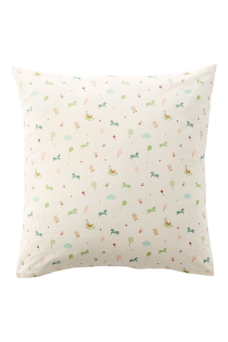 Taie d'oreiller en coton Encore un tour - 49 fils/cm² - Vert - 63 x 63 cm