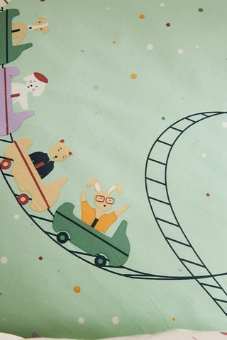 Taie d'oreiller en coton Encore un tour - 49 fils/cm² - Vert - 63 x 63 cm