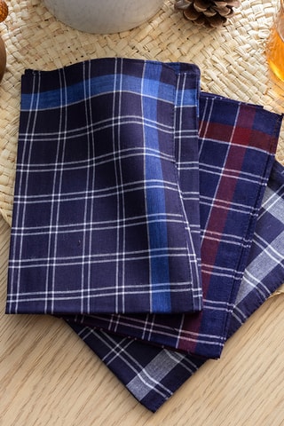 9 mouchoirs au lac d'Annecy - Bleu foncé