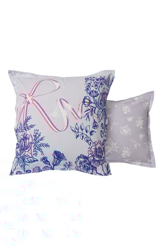 Taie d'oreiller en coton Jardin Dentelle - 57 fils/cm² - Blanc