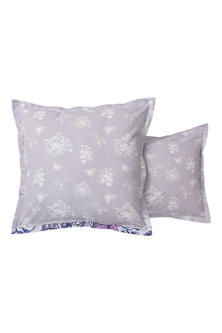 Taie d'oreiller en coton Jardin Dentelle - 57 fils/cm² - Blanc