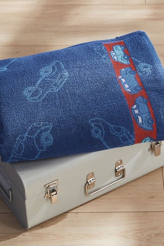 Serviette de toilette Ma ville rêvée - Bleu marine - 50 x 80 cm