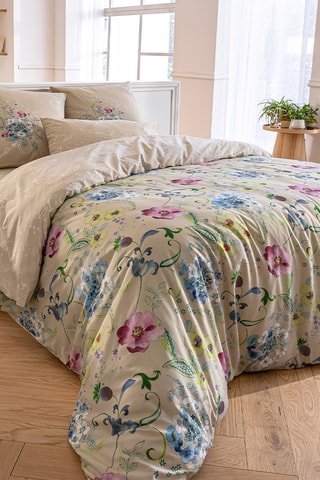 Taie de traversin en coton Arabesque - 57 fils/cm² - Multicolore - 86 x 185 cm