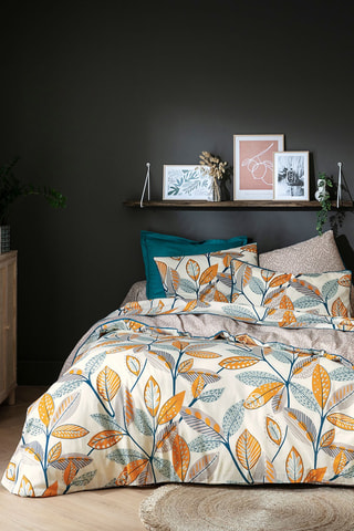 Taie de traversin en coton Cascade Nature - 52 fils/cm² - Taupe - 86 x 185 cm