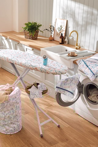 Panier à linge Juste Aurore - Rose - 38 x 38 x 60 cm