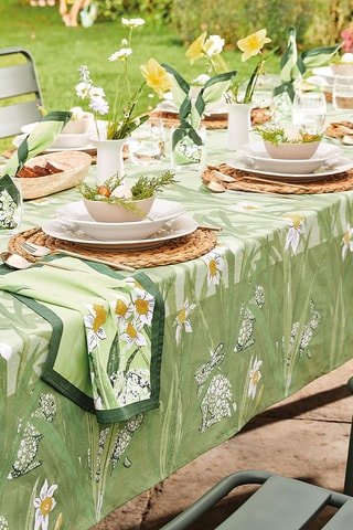 Nappe Caches Jonquille - Vert