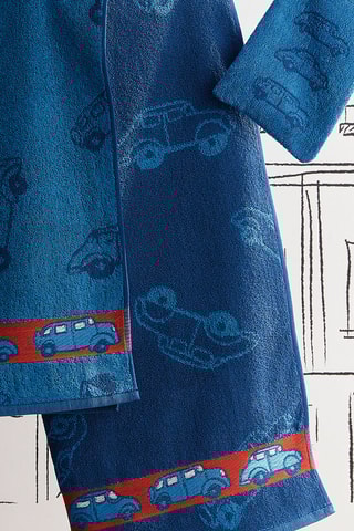 Drap de bain Ma ville rêvée - Bleu marine - 70 x 120 cm