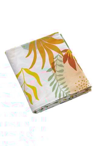 Drap plat en coton Vague Vitaminée - 57 fils/cm² - Blanc