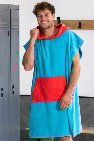 Poncho à capuche Paradis Ocean - Bleu