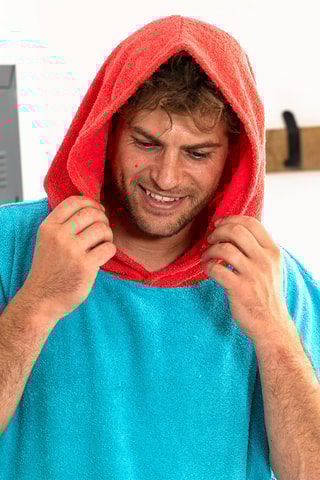 Poncho à capuche Paradis Ocean - Bleu