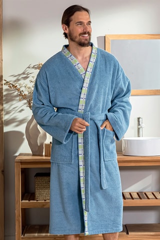 Peignoir La croisée bleu - Bleu